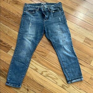 Stylish Distressed Blue Jeans